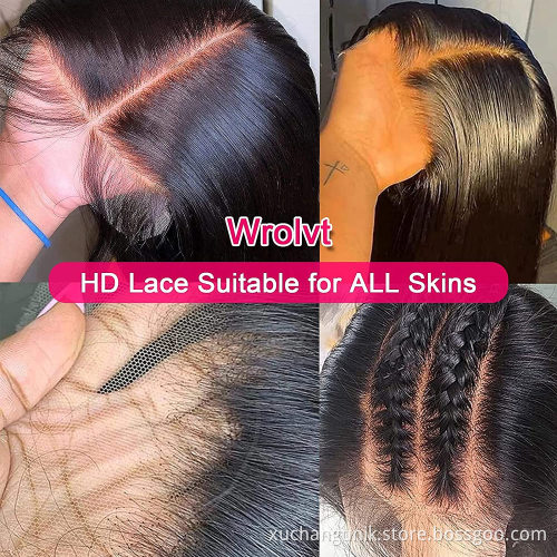 Uniky Body Wave 13x4 Lace Front Human Hair Wigs,Hd Lace Frontal Wig,40 Inch Human Hair Full Lace Front Wig
